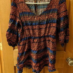 Patterened Romper Size Small
